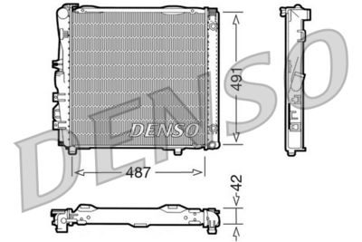Radiator, engine cooling DENSO DRM17052