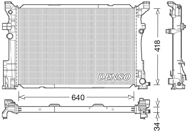 DENSO DRM17054 Radiator, engine cooling