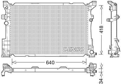 Radiator, engine cooling DENSO DRM17054