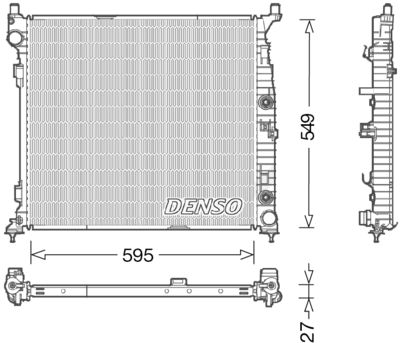 Radiator, engine cooling DENSO DRM17055