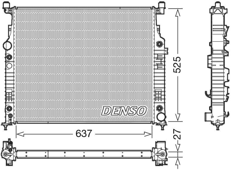 DENSO DRM17056 Radiator, engine cooling