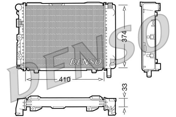 DENSO DRM17062 Radiator, engine cooling