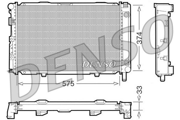 DENSO DRM17063 Radiator, engine cooling