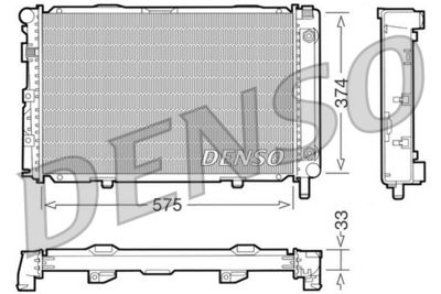 Radiator, engine cooling DENSO DRM17063