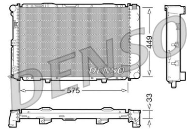Radiator, engine cooling DENSO DRM17066