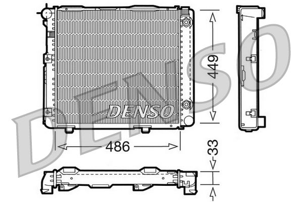 DENSO DRM17067 Radiator, engine cooling