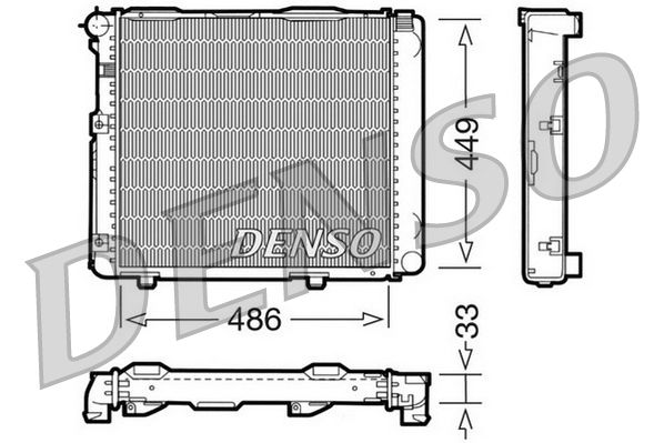 DENSO DRM17068 Radiator, engine cooling