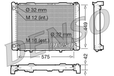 Radiator, engine cooling DENSO DRM17069