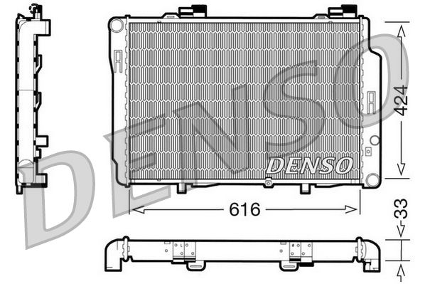 DENSO DRM17070 Radiator, engine cooling