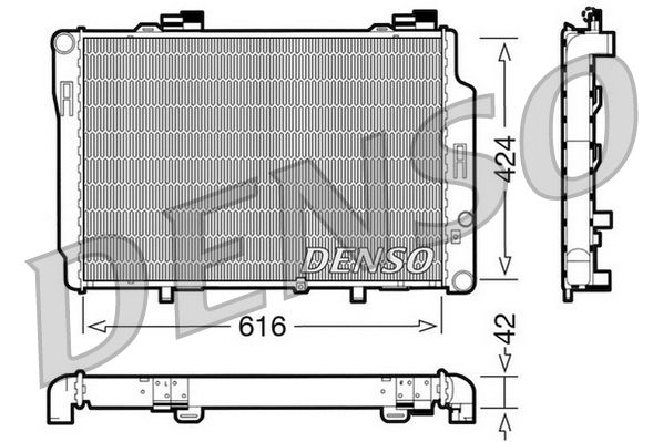 DENSO DRM17072 Radiator, engine cooling