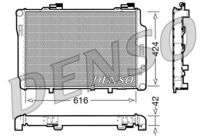 Radiator, engine cooling DENSO DRM17072