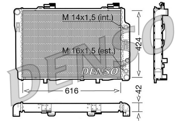 DENSO DRM17073 Radiator, engine cooling