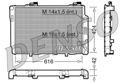 Radiator, engine cooling DENSO DRM17073