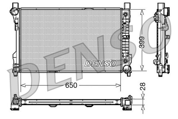 DENSO DRM17079 Radiator, engine cooling