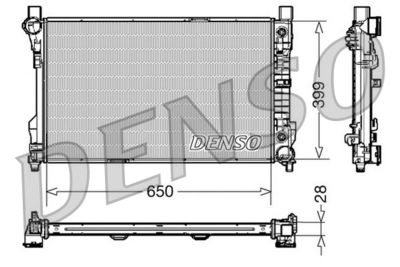 Radiator, engine cooling DENSO DRM17079