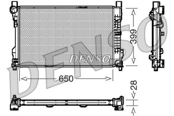 DENSO DRM17080 Radiator, engine cooling