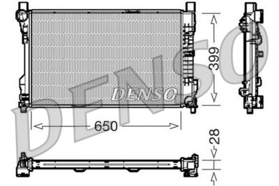 Radiator, engine cooling DENSO DRM17080