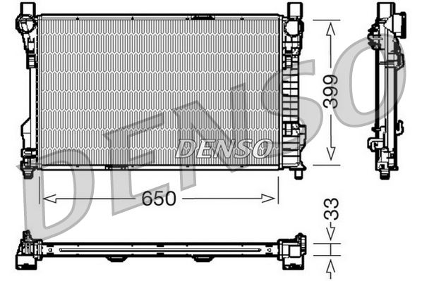 DENSO DRM17082 Radiator, engine cooling