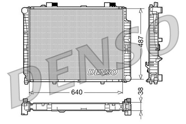 DENSO DRM17085 Radiator, engine cooling