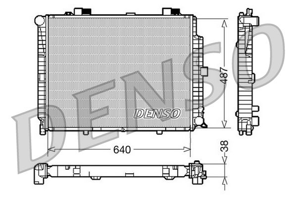 DENSO DRM17086 Radiator, engine cooling