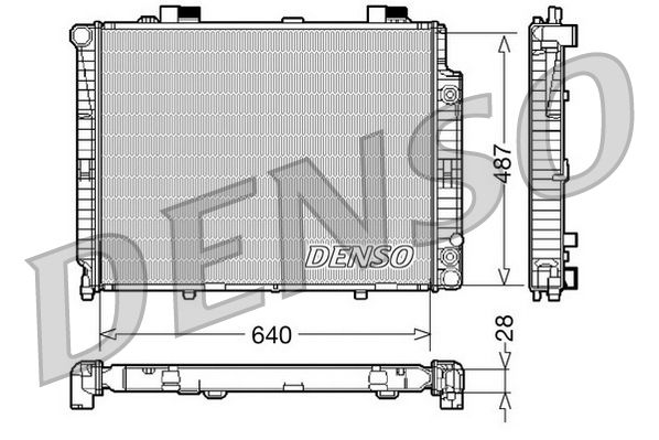 DENSO DRM17088 Radiator, engine cooling