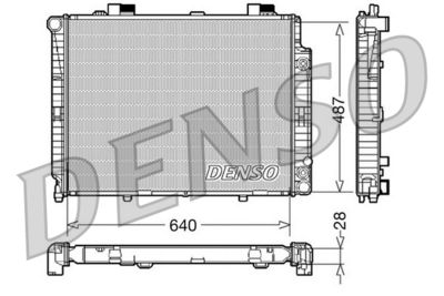 Radiator, engine cooling DENSO DRM17088