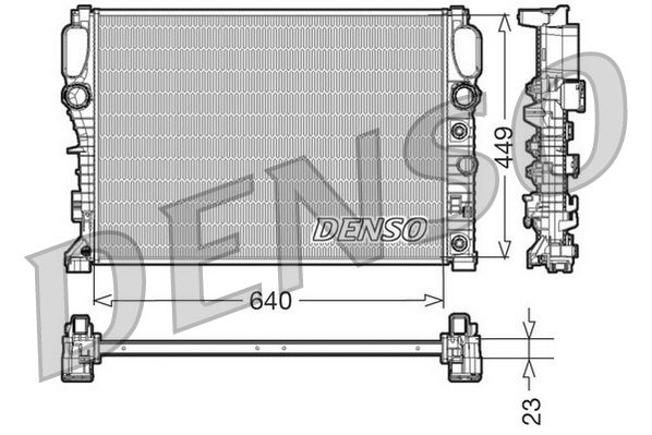 DENSO DRM17090 Radiator, engine cooling
