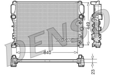 Radiator, engine cooling DENSO DRM17090