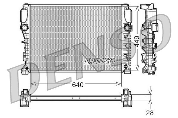 DENSO DRM17091 Radiator, engine cooling