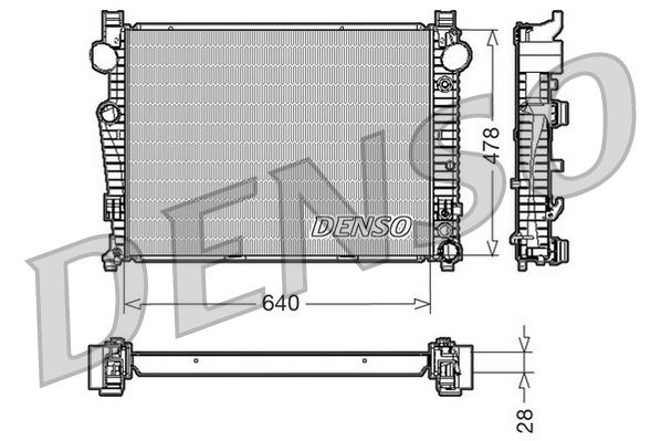 DENSO DRM17092 Radiator, engine cooling