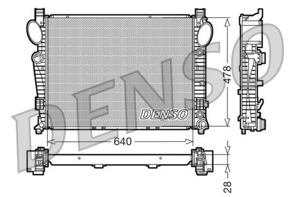 DENSO DRM17093 Radiator, engine cooling