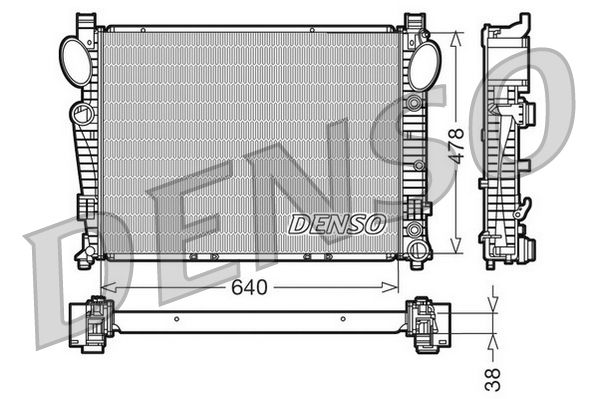 DENSO DRM17094 Radiator, engine cooling