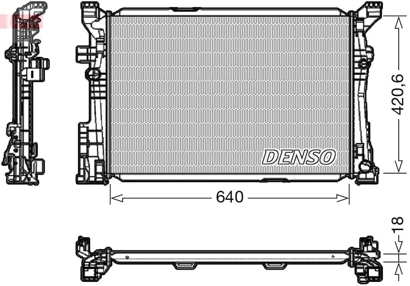 DENSO DRM17096 Radiator, engine cooling