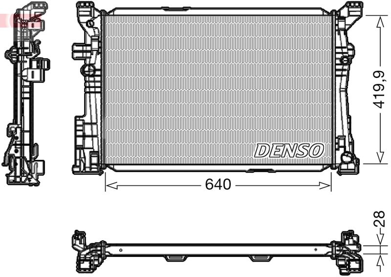 DENSO DRM17097 Radiator, engine cooling