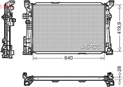 Radiator, engine cooling DENSO DRM17097