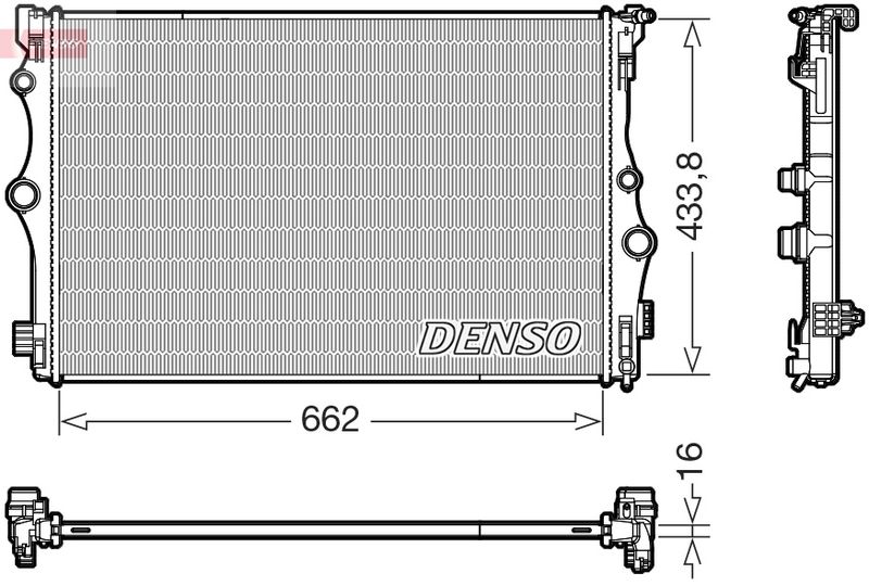 DENSO DRM17098 Radiator, engine cooling