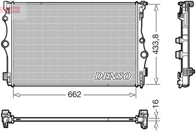 Radiator, engine cooling DENSO DRM17098