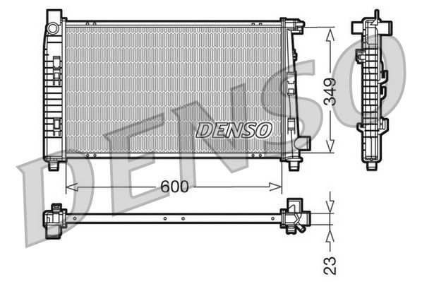 DENSO DRM17100 Radiator, engine cooling