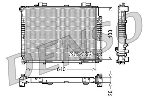 DENSO DRM17101 Radiator, engine cooling