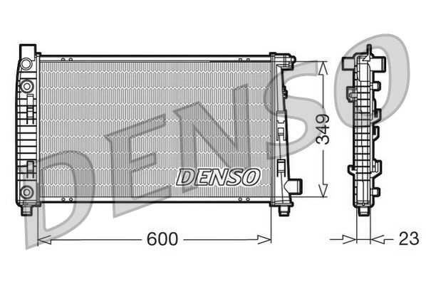 DENSO DRM17102 Radiator, engine cooling
