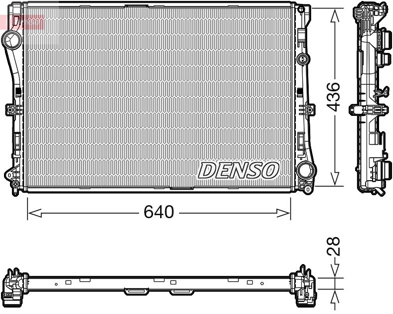 DENSO DRM17103 Radiator, engine cooling