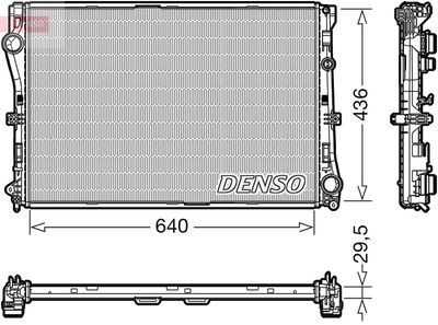 Radiator, engine cooling DENSO DRM17104