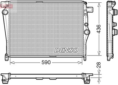 Radiator, engine cooling DENSO DRM17105
