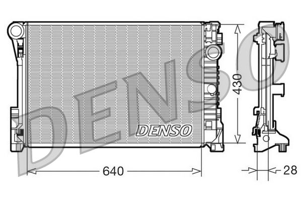 DENSO DRM17110 Radiator, engine cooling
