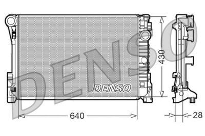 Radiator, engine cooling DENSO DRM17110