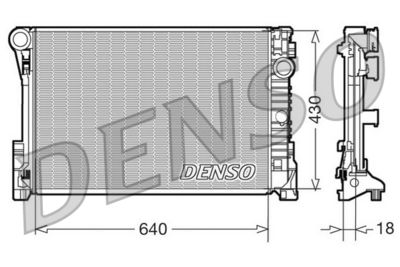 Radiator, engine cooling DENSO DRM17111