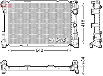 Radiator, engine cooling DENSO DRM17115