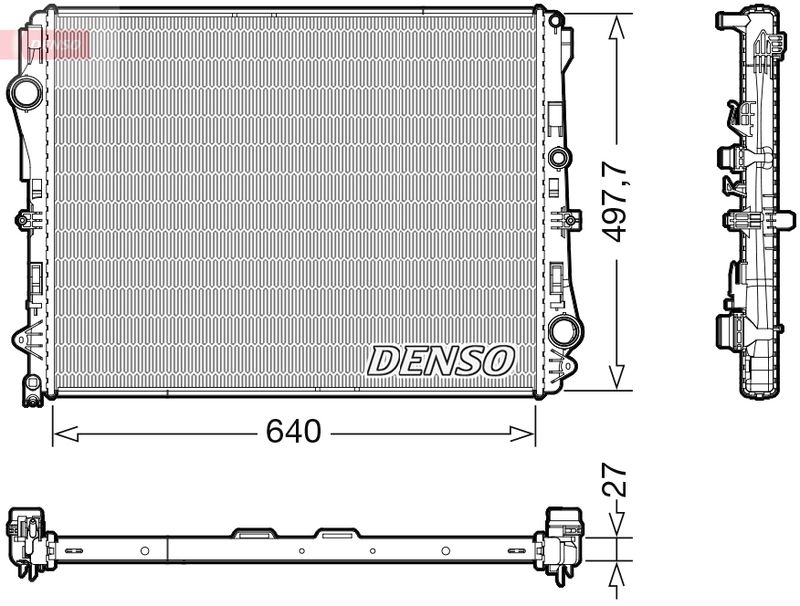 DENSO DRM17116 Radiator, engine cooling