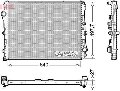 Radiator, engine cooling DENSO DRM17116