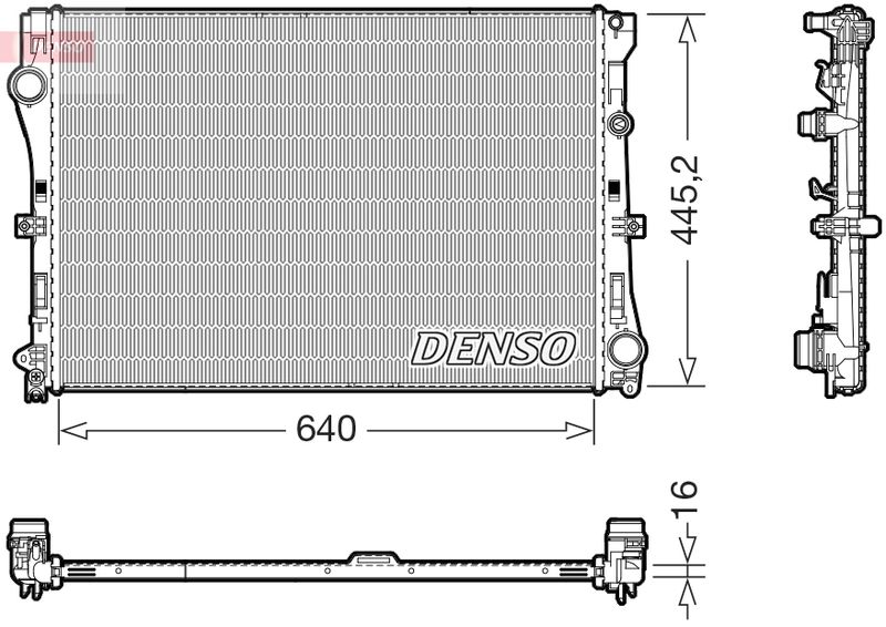 DENSO DRM17118 Radiator, engine cooling